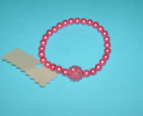 magnet fushia bracelets - Stretchy magnet bracelet.