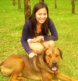 with my dog - a shot with my dog. sooo love this!