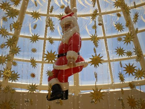 Santa  - Santa decoration at shopping centre in Melbourne Australia 2011