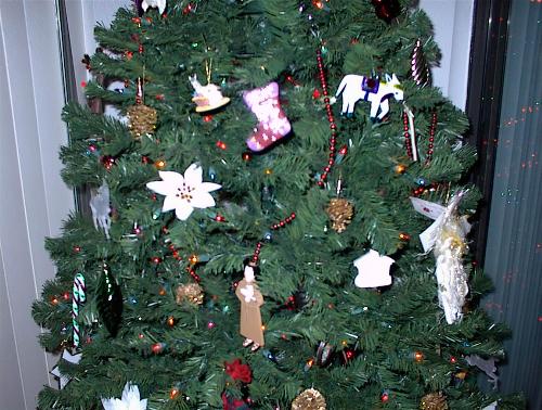 Some of my Christmas Ornaments - Little by little, I have gotten rid of any cheap and unsentimental ornaments and replaced them with those that mean something to me religiously and of happy times and place in my life.