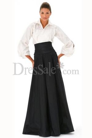 Formal Wear - white Blouse and Black skirt