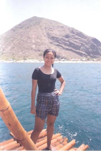Me, 13 years ago...  - We had a week vacation to by friends hometown in Ilocos Norte. We do island hoping through "balsa". It was such a wonderful single experience to cherished!