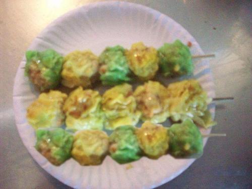 Siomai on stick - With pork or not?