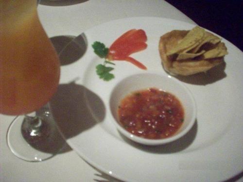 Nachos and dip - Chips in Sweet and Sour Dip