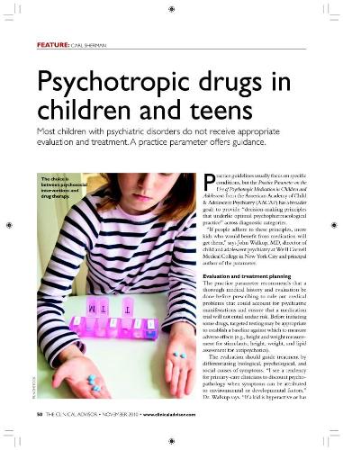 Psychotropic Drugs  - Psychotropic Drugs in Childrens and Teenages.