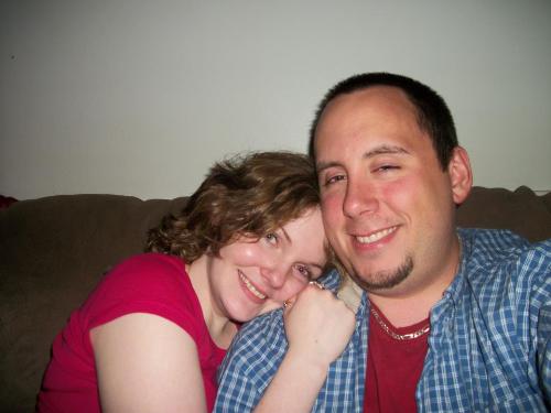 Proud Mommy and Daddy to be - This is my oldest son and his girlfriend. Isn't she adorable?