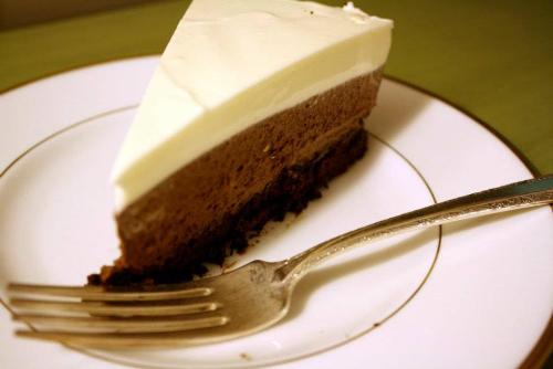 cakes - i ordered this for christmas.. a duo of chocolate mousse. yum!