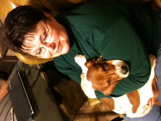 Rosie being rocked - Rosie being rocked in the rocking chair. Rosie being rocked - Rosie being rocked in the rocking chair.