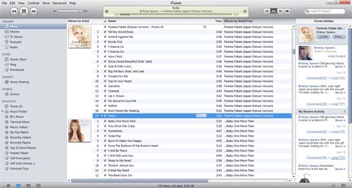 My iTunes - This is the screenshoot of my iTunes. You can see some of my collection there.
I always buy music legally because I want to support my idol.