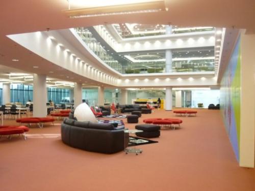 Interior of a new public library in Shah Alam, Sel - It is part of a lavish interiors of a newly opened public library in Shah Alam, Malaysia.