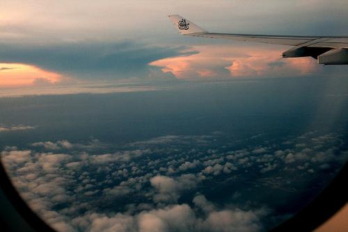Up - This photo was taken somewhere up in the sky. [credits to my father who photographed this and me for some minor edits ]