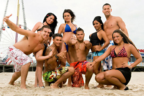 Jersey Shore - an American reality television series that premiered on MTV about peoples lives and partying.