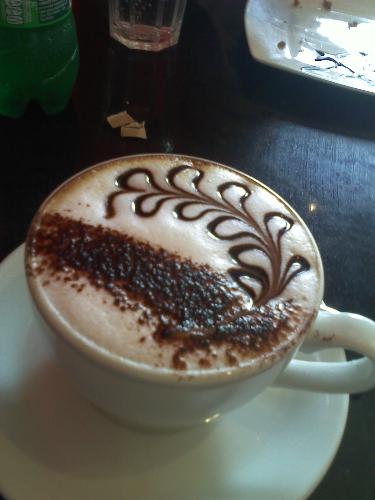 Coffee - What a coffee! Well, it's a cappuccino actually and look at that for a display!