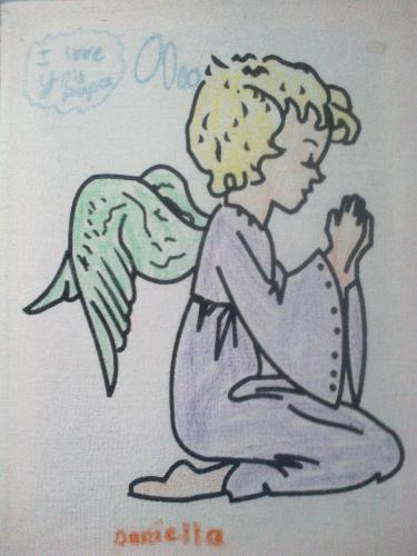 An Angel - My daughter draw this angel,i put it here to help us look for the missing gentleman :-D