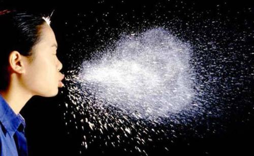 This is what you did when you sneeze - This is what you did when you sneeze. you spray loads of saliva droplets all over the place