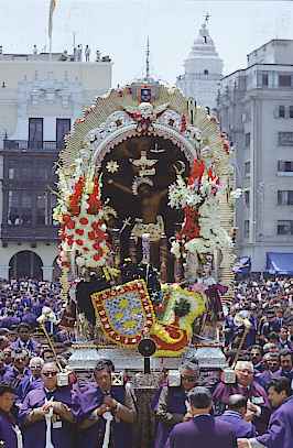 Procession - Procession of Lord of miracles, in Lima, Peru.