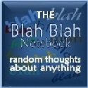 My blog - This is my blog badge... All blue... :) THe Blah Blah Notebook