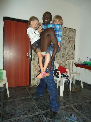 My husband  - My husband and youngest kids.