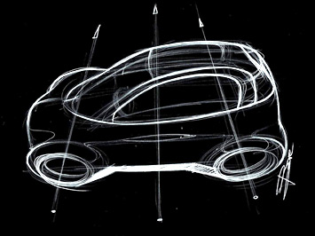 Car drawing in top perspective - Drawing tutorial for a car top perspective made by Lucano Bove