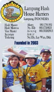 Lampung Hashers - Some members of Hash House Harriers in Lampung, Indonesia