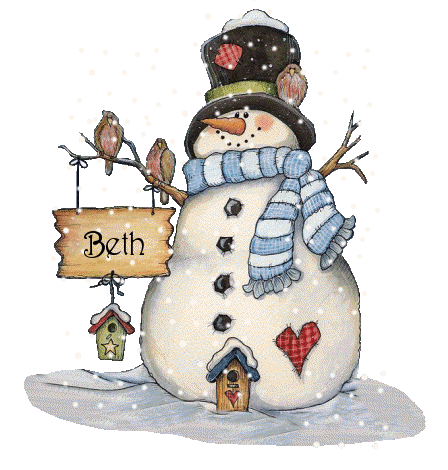 Snowman Beth - My profile pic for now.