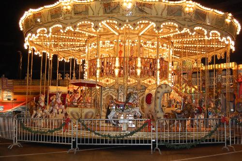 carousel - Bristol Motor Speedway christmsas village