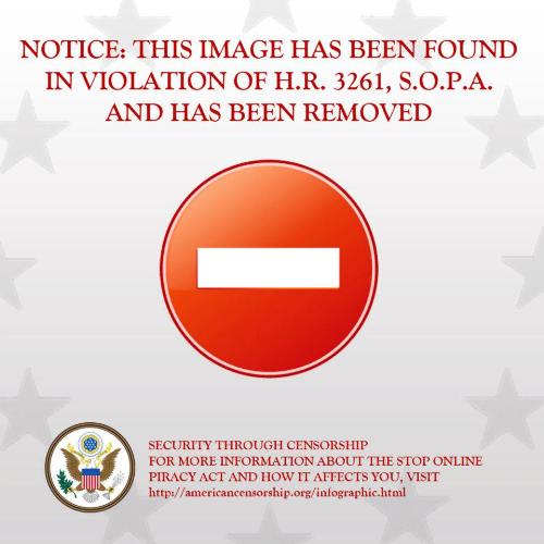 Raising Awareness on SOPA and PIPA - This is the image increase awareness of SOPA and PIPA and their effects.