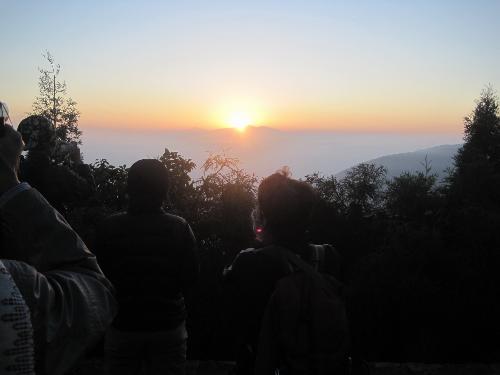 Sunrise at Himalayas - To see sunrise at Himalayas from from a hilltop in Nepal is so charming that it can't be expressed in language.