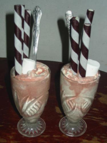 My Ice Cream Design... - this photo is taken a about 2 months ago..hehehehhe.. i'm actually bored that day that's why my ice cream  has a design hehehe...choco mallows on top plus Stick-o YUMMY!!!!:)