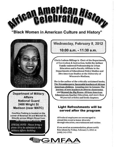 Black History Month - Greater Madison Federal Agency Association