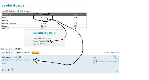 Upload Grabber Inconsistent Information - Look at the image. The amount in the payment proof does not match the top earners of the MONTH. Plus, I do not see any $50 payout just like the mouth watering 'recent payout' that was shown on the website homepage when you visit it unlogged in.
