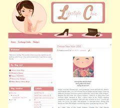 Lifestyle Chic Blog Design - a cute and chic blogger template