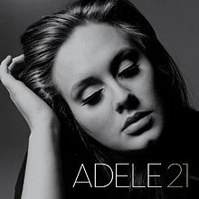 Adele - Adele on the cover of her '21' album.