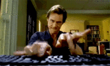 Jim Carrey blogging?! - Jim Carrey typing manically. What a fervent blogger looks like :D