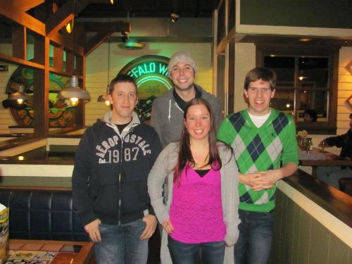 My friends birthday party  - Just hanging out having fun.