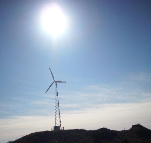 Windmill - From my sister's cross country trip Jan. 2012. Somewhere in the plains of the USA