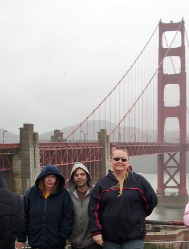 Golden Gate Trip - My sister Holly, Myself jim, and my fiance Jamie Jan. 2012.
