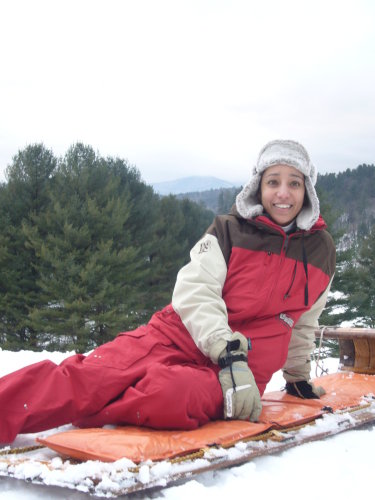me playing in snow - not too cold