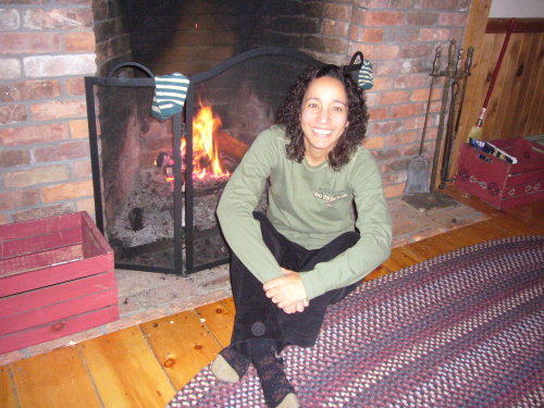 by the fire - i love sitting by a fire!