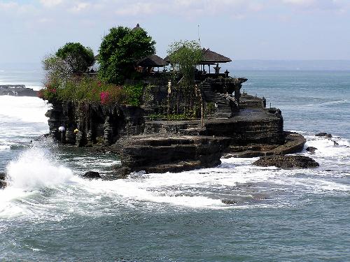 tanah lot bali - beautiful place at bali island indonesia