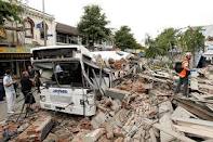 earthquake - Earthquake is a natural disaster. This picture is a sample how dangerous the earthquake. Let us be concern on our nature. Let us pray that all the people who suffered from this disaster can move on. 