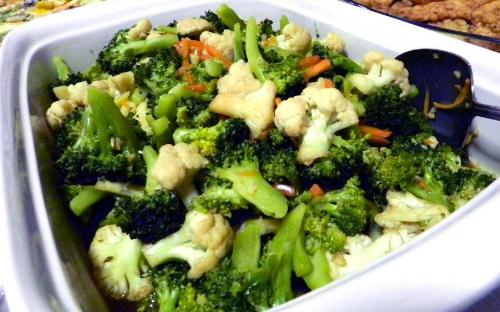 Broccoli flower dish - Why not add the stalks and flowers?