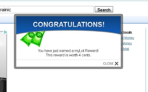 Reward from mylot! - I got this 4 cent reward on Saturday 11 February and i am really happy with it. Thank you mylot!