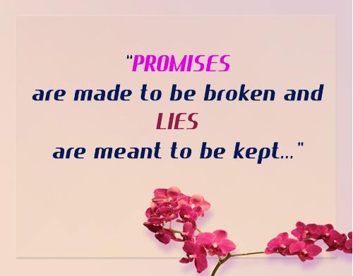 Promises - 'Promises, promises, promises ' Are these words really exists?