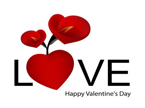 happy valentine day - love is life, make it memorable