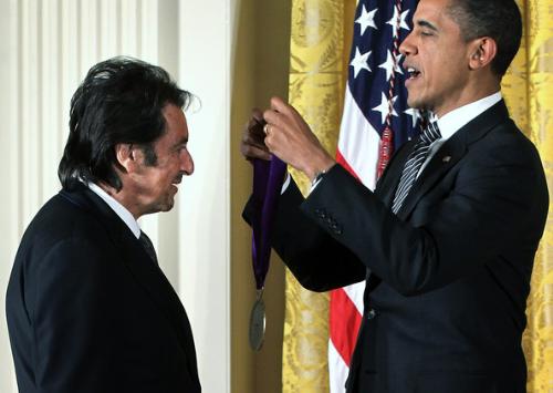 Great Actor - Al Pacino awarding President Obama