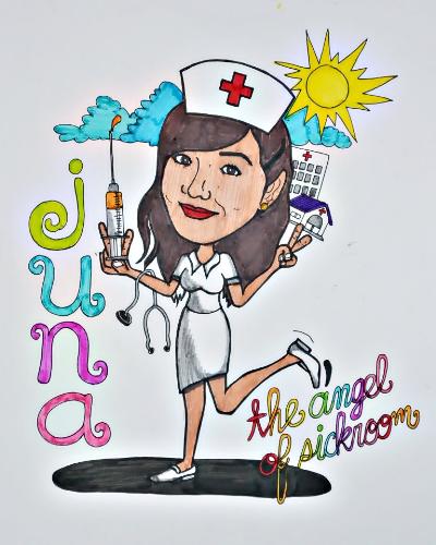 Nurse Juna - my caricature
