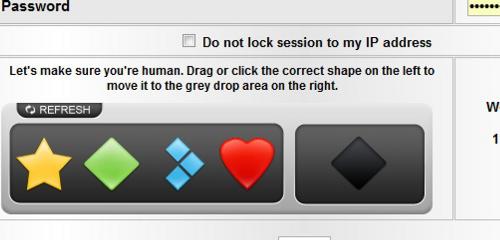 The best Captcha evah! - yay no retyping from hell. Gosh I hate those retype captchas,