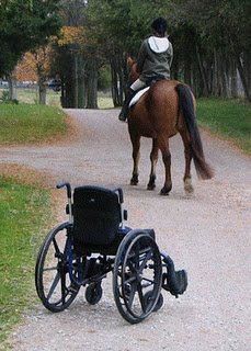 Wheelchair - Even people in wheelchairs can still ride and enjoy life!