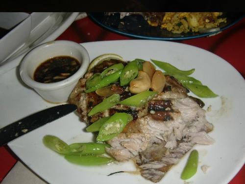 Fried Fish with beans and greens - Fish Dish